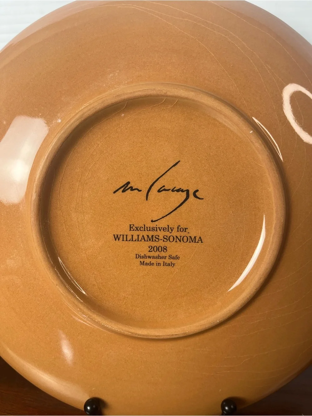 Paysage Salad/Dessert Plate With Dipping Bowl By artist Marc Lacaze